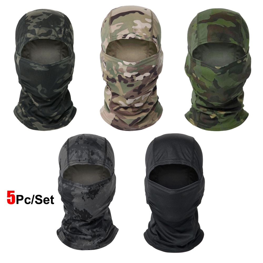 Balaclava Ski Mask - 5Pcs Camo Balaclava Full Face Mask