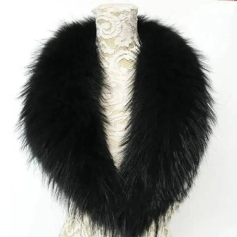 Natural Raccoon Fur Collar Rea - Shawl Wrap Winter review and price