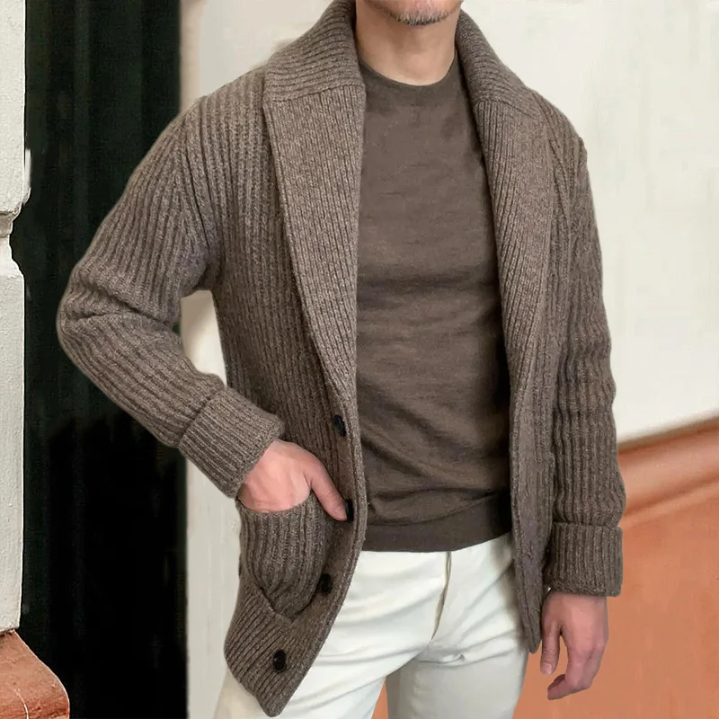 Men's Sweaters Cardigan Lapel  - Down Jacket Packable review and price