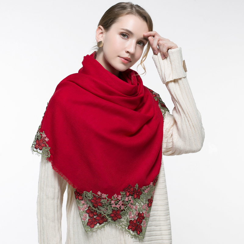 100% Real Wool Pink Scarf Wome - Cashmere Pashmina Wrap review and price