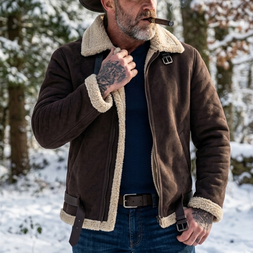 Men Winter Faux Suede Jacket F - Down Jacket Packable review and price