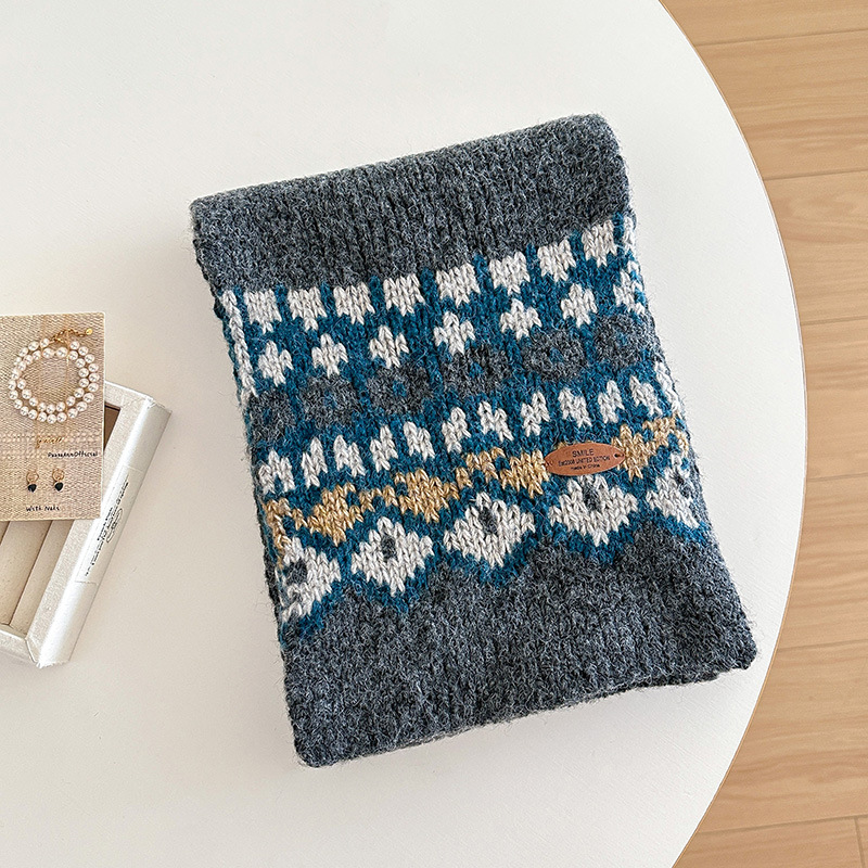 jacquard knitting scarf for wo - Wool Scarf Men review and price