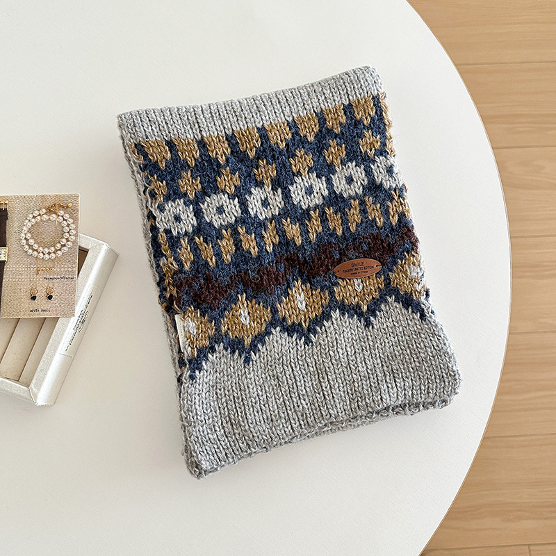jacquard knitting scarf for wo - Wool Scarf Men review and price