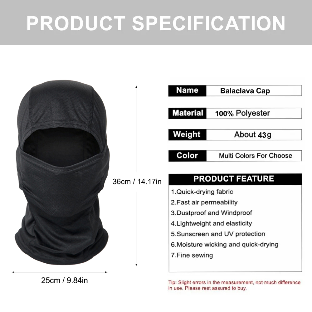 5Pcs Camo Balaclava Full Face  - Balaclava Ski Mask review and price