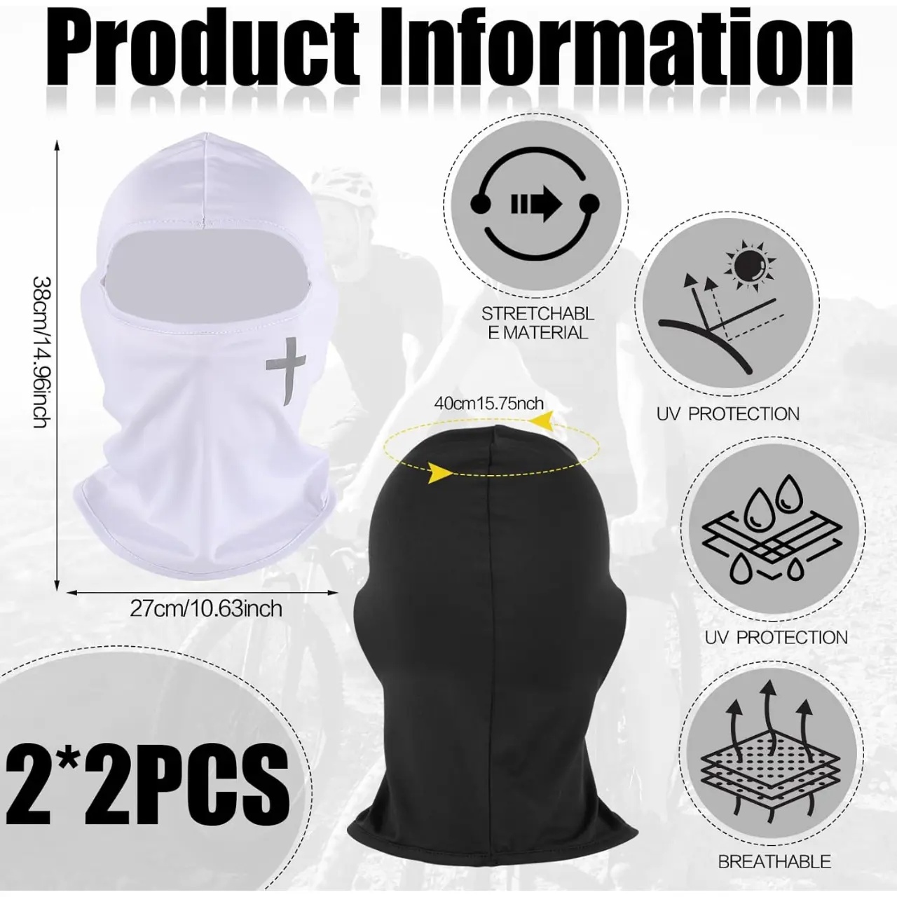 2 Pcs Full Face Mask Balaclava - Balaclava Ski Mask review and price