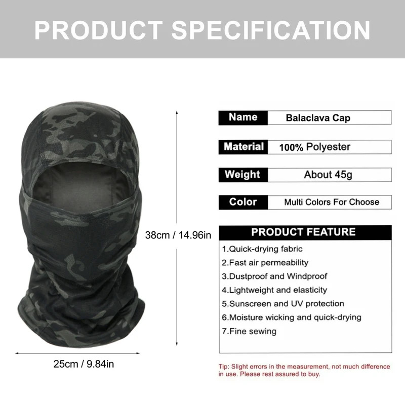 Camouflage Balaclava Hat Cycli - Balaclava Ski Mask review and price